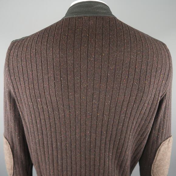 TORRAS Chest Size 42 Brown Mixed Materials Wool Zip Up Jacket - Picture 7 of 9